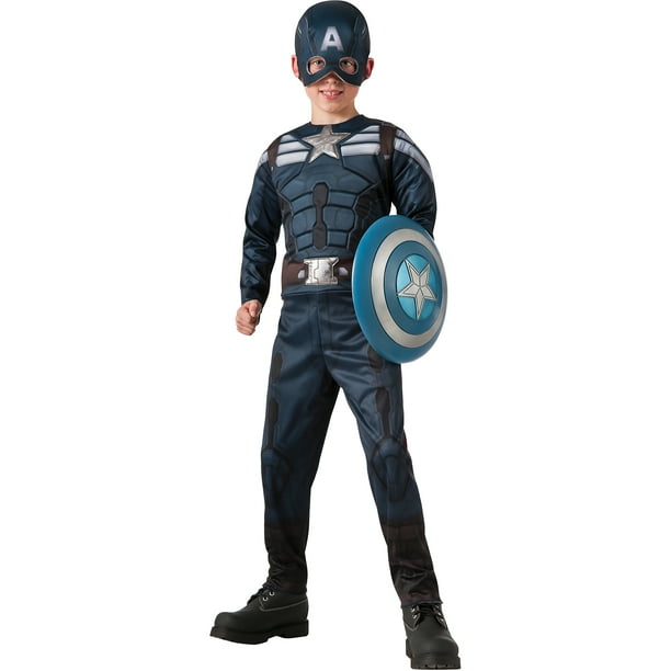 Avengers Captain America Toddler Size 2T Padded Muscle Chest Halloween Costume 
